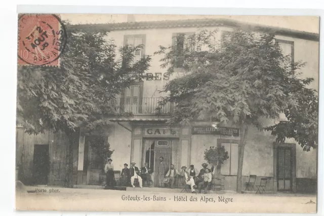 04 Greoux-Les-Bains , Hotel Des Alpes , Negre