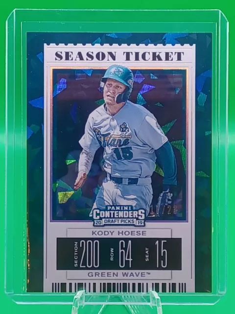 2019 Panini Contenders Draft Picks Ticket Kody Hoese Cracked Ice /23