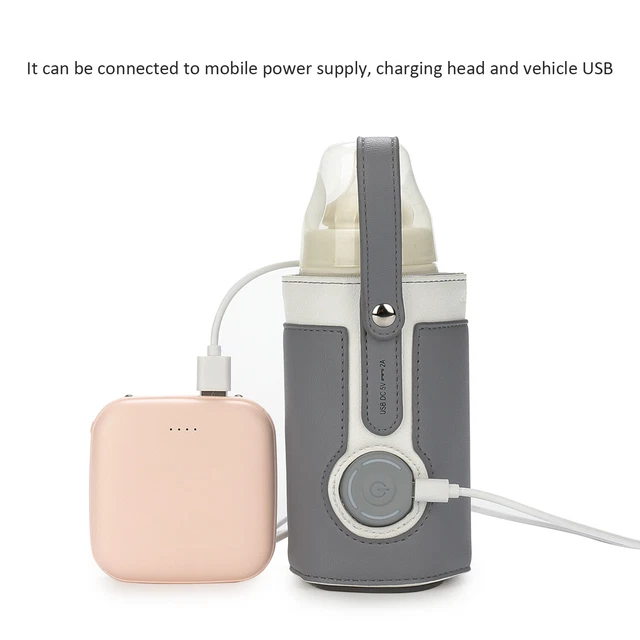 Adjustable Portable USB Baby Bottle Warmer Travel Heater Feeding Milk Pouch Bag