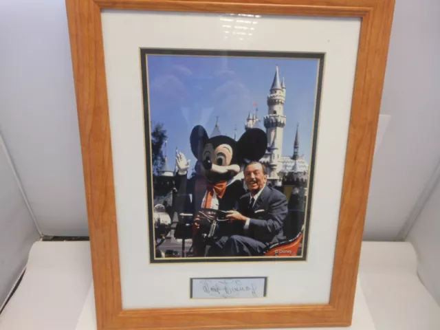 Walt Disney Signed Disney Photo