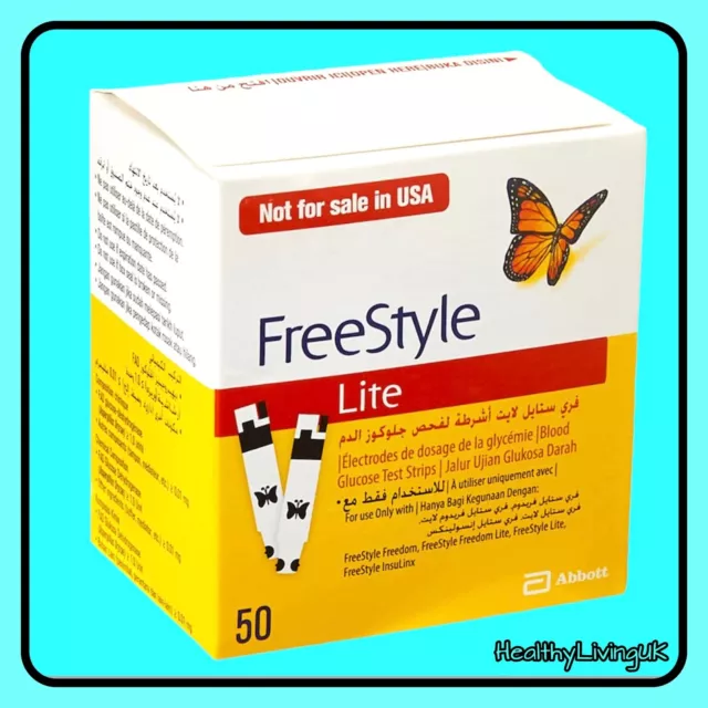 FreeStyle FREEDOM LITE Blood Glucose Test Strips - 1 x 50 - EXP 30/11/24