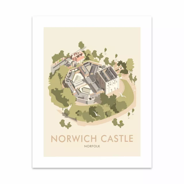 Norwich Castle, Norfolk 28x35cm Kunstdruck von Dave Thompson