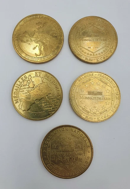 Lot 3 Monnaie de Paris &  2 Médailles et Patrimoine dont Limited Marseille Lyon 2