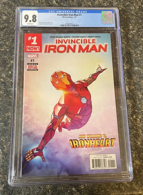 Invincible Iron Man 1 CGC 9.8 1st Cover App Of Riri Williams Ironheart 2017