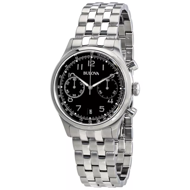 Bulova Chronograph Black Dial Mens Watch 96B234