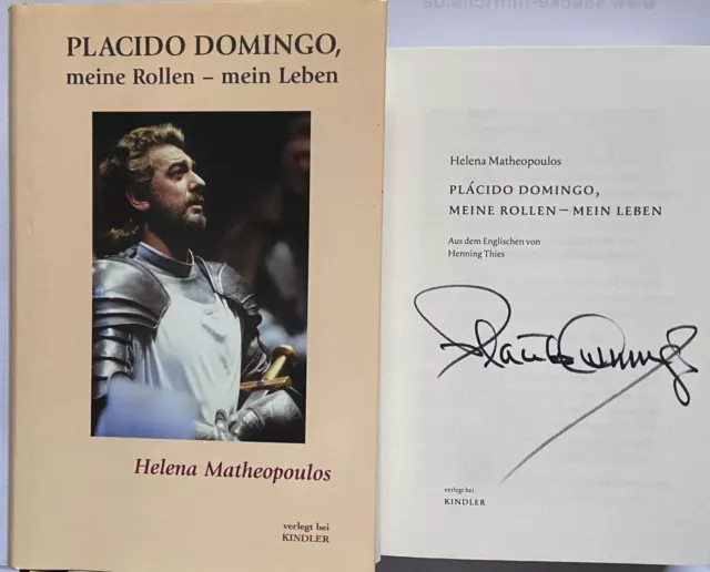 Placido Domingo signiert Buch Original Unterschrift Signatur Autogramm Signed