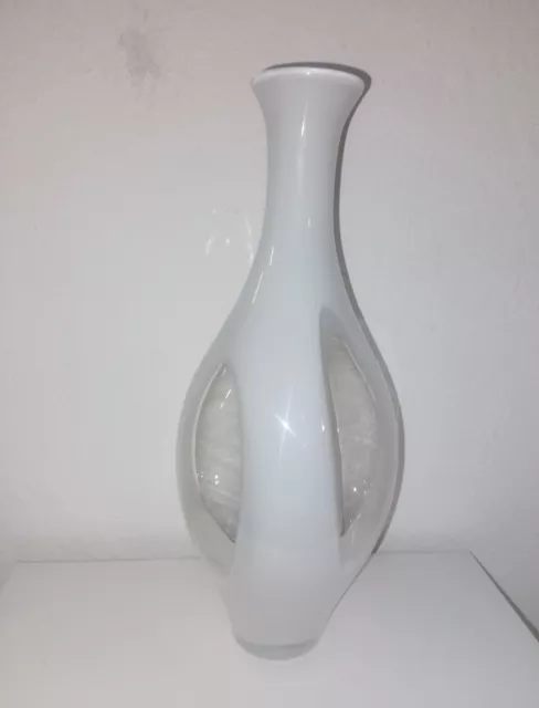 Wunderschöne Murano Vase Weiß!