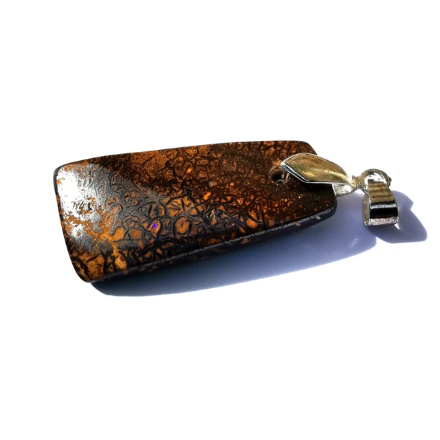 Pendentif Opale boulder de Yowah Australie