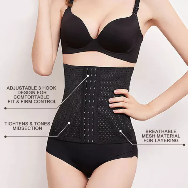 Women Corset Waist Trainer Tummy Girdle Belt Body Shaper Training Slim Corset Au 3