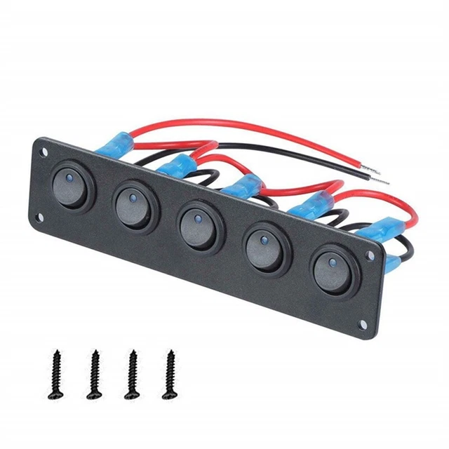 Interruttore nave combinato occhi di gatto 5 bit con bilanciere modificato pannello W3S4