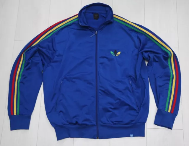 TUTA ADIDAS VINTAGE giamaica adicolor firebird giacca rasta blu reggae EUR 83 25 PicClick IT