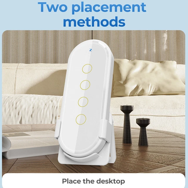 Wireless Smart Tuya ZigBee App Home Switch 4 Gang 12 Scene Touch Light Switch
