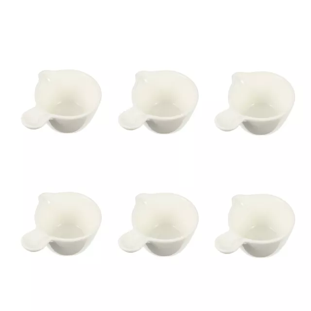 6 Pcs Weiß Keramik Gewürzschale Aus Schüssel Mit Sojasauce Dessertteller