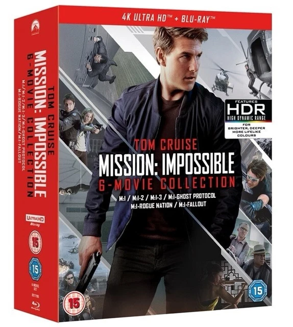 MISSION IMPOSSIBLE 1 6 Complete Collection 1 2 3 4 5 6 SEALED BLURAY REGION FREE 28.99 PicClick UK