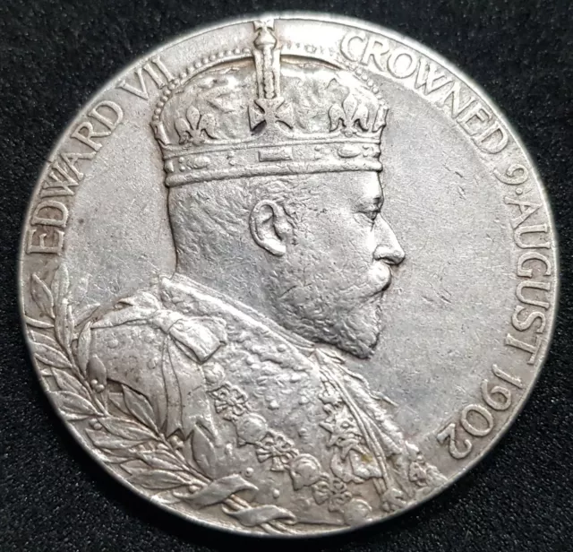 Great Britain.Coronation Silver Medal,1902 Edward VII & Alexandra - G.W.Saules