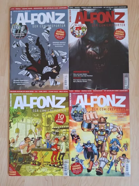 4x Alfonz Der Comicreporter, Jahrgang 2022 (1-4)