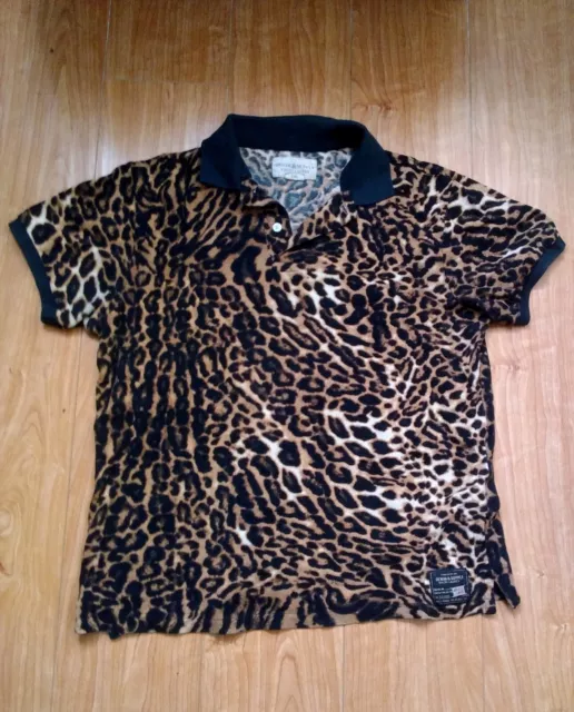 RALPH LAUREN DENIM & Supply *Rare* Jaguar Print Polo Shirt Men's Size ...