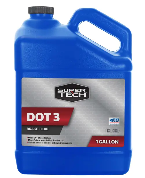 Super Tech Dot 3 Brake Fluid Used For Disc, Drums, Abs Brake System -  1 Gallon