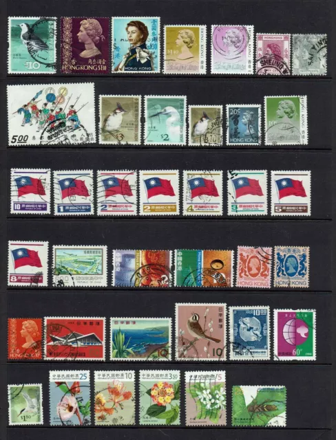 China . Hong Kong . Collection of 38 stamps , Some high values to  $10.00