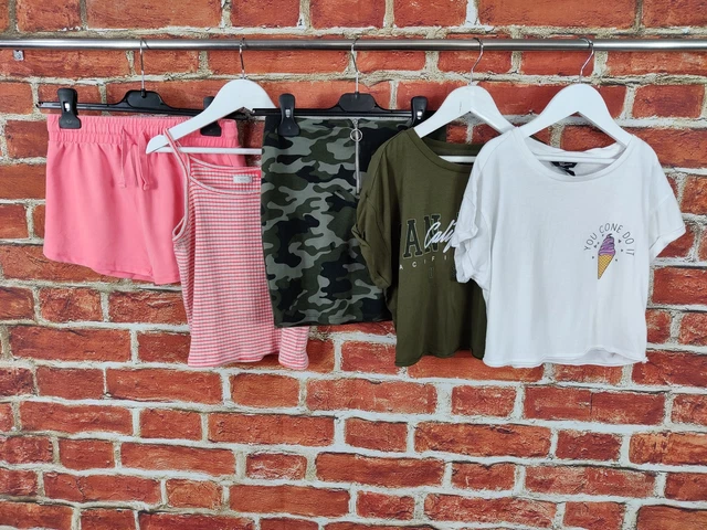 Girls Bundle Age 10-11 Years New Look Matalan Camo Skirt Short Sleeve Tee 146Cm