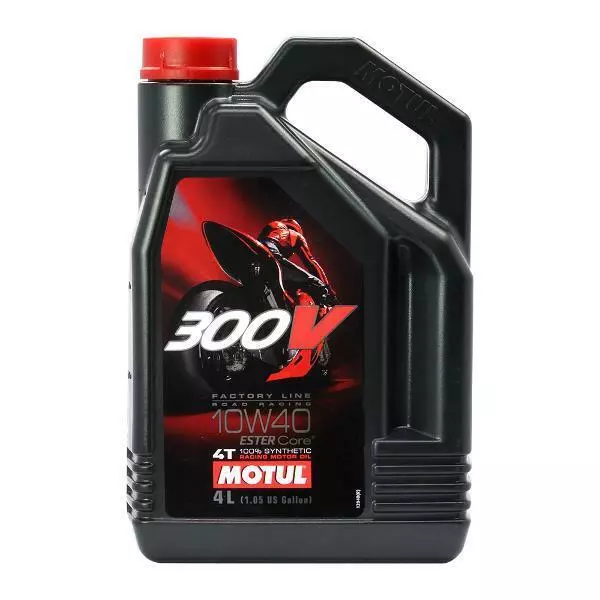 MOTUL 300V 10W40 4L 4 Stroke Factory Line 100% Synthetic Double Ester Engine Mot