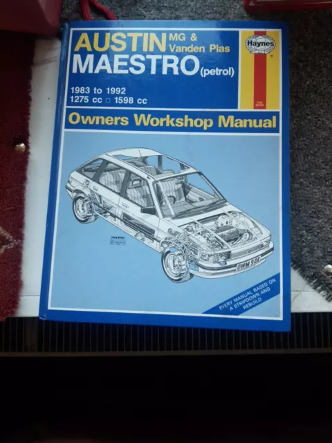 Haynes manual for Austin Maestro 1883 To 1992