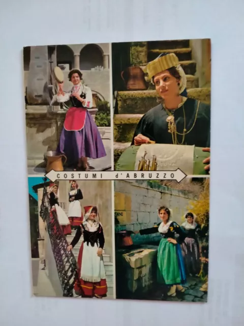 Cartolina  Costumi D'abruzzo -  Viaggiata Nel 1985