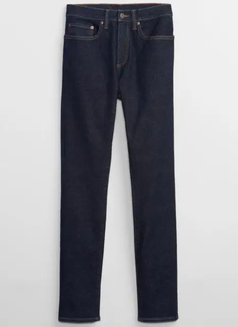 MEN'S GAP SKINNY Fit GapFlex Stretch Soft Wear Denim Jeans Dark Wash Rinse  *1B $18.52 - PicClick