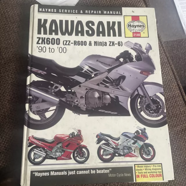 Kawasaki ZX600 (ZZ-R600 and Ninja ZX-6) '90 - '00 Service & Repair Manual Haynes