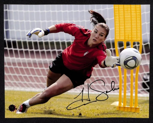 HOPE SOLO Signed USA Olympic Soccer Goalie 8x10 Photo w/ COA