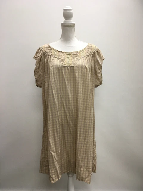 Magnolia Pearl Size OSFA Mauve Tan Checkered Odillia Dress Magnolia Pearl Size OSFA Mauve Tan Checkered Odillia Dress