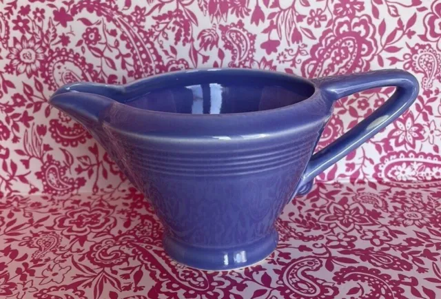 Vintage  Fiestaware Harlequin Mauve Blue Creamer Homer Laughlin