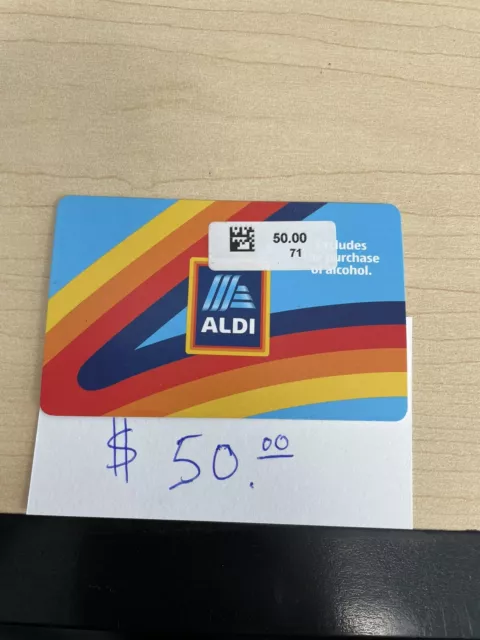 $ 50 ALDI Gift Card Save On Groceries. Fast Shipping $50