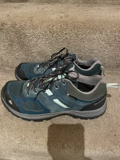 Stivali da passeggio da montagna Quechua Decathlon MH100 Gd Cond indossati una volta £3845