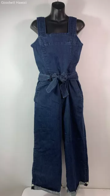 RACHEL ROY Blue/Navy Zipper Cotton Romper Women - Size M 10