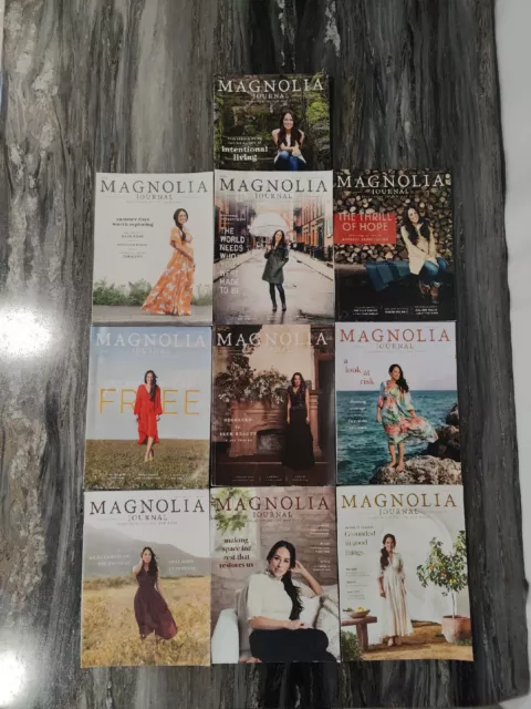 The Magnolia Journal Lot 10 Issues #6, 7,9,10,11,13,15,16,17,19 - 2018-2021