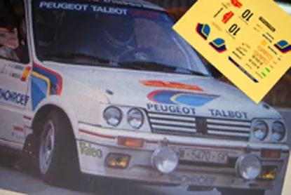 Decal Calca 1/43 Peugeot 205 Gti B. Moratal Rally Catalunya 1986