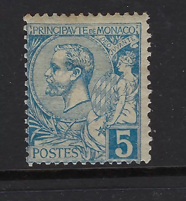 MONACO : 1891 5c pale-blue SG13 mint