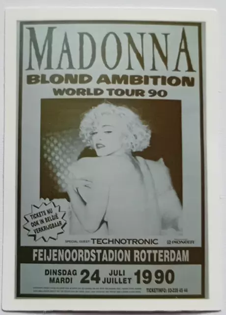 MADONNA Blond Ambition Tour 1990 Singer Portrait Sticker 6.6cm x 4.8cm
