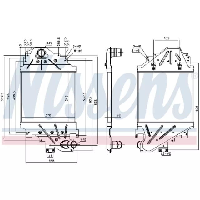 Ladeluftkühler NISSENS 96791