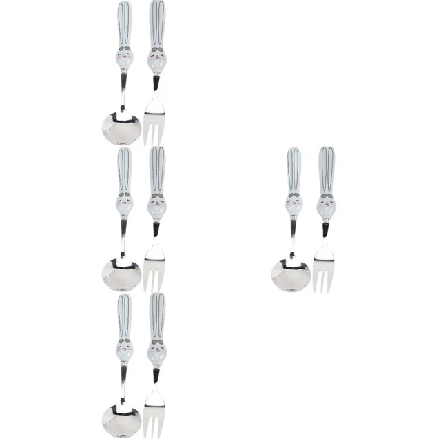 Set posate pasquali forchetta coniglio acciaio inox per utensili