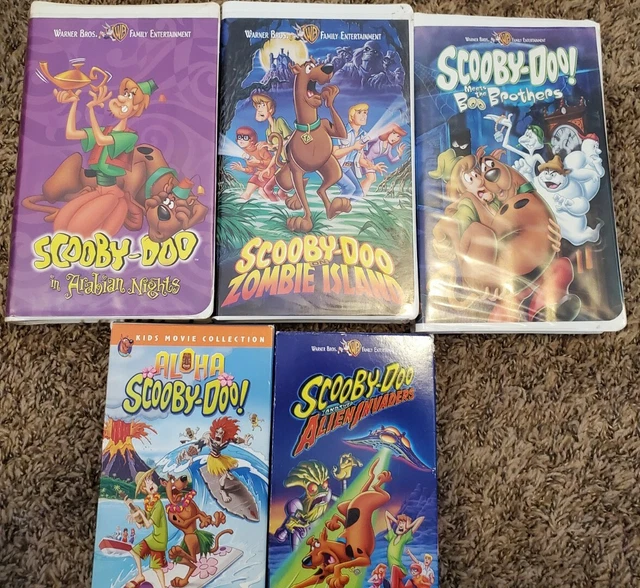 LOTTO VHS SCOOBY Doo Aloha Alien Invaders Zombie Island Notti arabe Boo ...