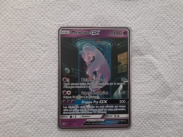 Carte Pokemon - Mewtwo GX Incubateur - 78/73 - Légendes Brillantes SL3.5 NEUF FR