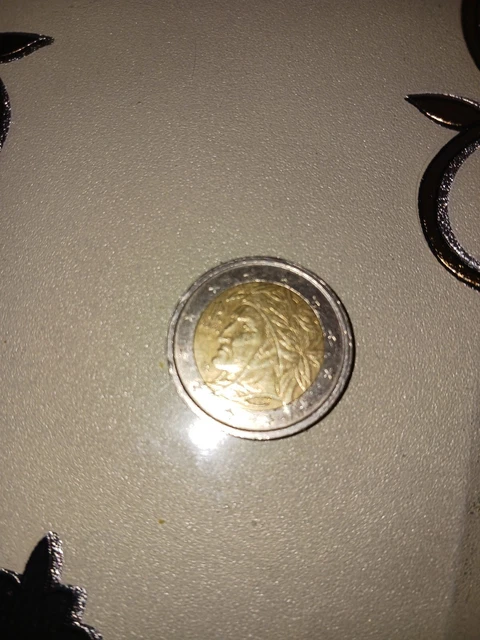 pièce de 2 euros rare 2002 dante alighieri
