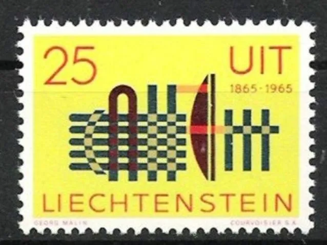 Liechtenstein Nr.458 ** Fernmeldeunion ITU 1965, postfrisch
