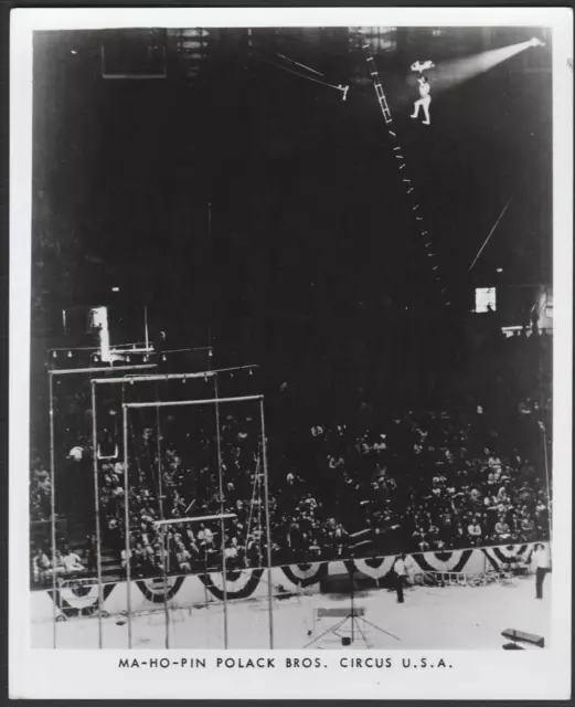 1960s Circus Act Polack Bros. Original Photo Still Aerial Trapeze Performers #1