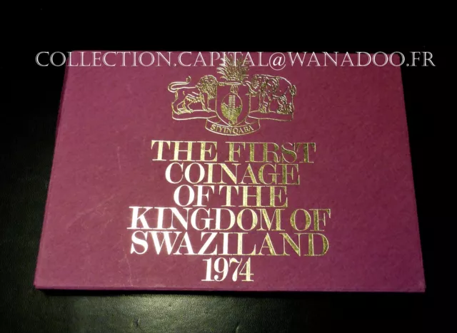 Schachtel Bu - The First Münzwesen Of The Kingdom Of Swaziland 1974. 7 Münzen