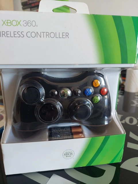 Microsoft Xbox 360 Manette sans Fil - Noire en boite d'origine.RARE