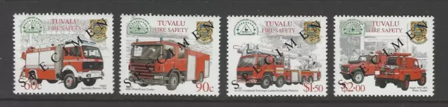 Vigili del fuoco - 2001 - Tuvalu - esemplare nuovo di zecca originale (SG994-997)