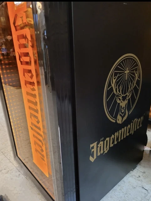 Jagermeister Counter Top Freezer Beer/Jager Lighted Mini Freezer Lockable W/ Key